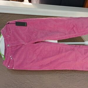 Forever 21 Pink Corduroy Straight Leg Jeans